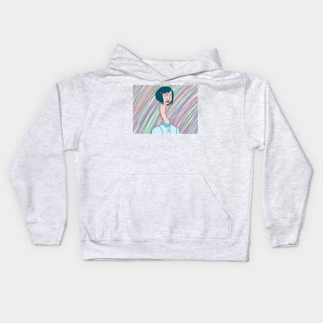 Long Neck Kids Hoodie by mynameissavage